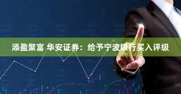 添盈聚富 华安证券：给予宁波银行买入评级
